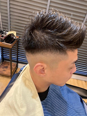 フェードスタイル×アッシュブラック×30代/40代