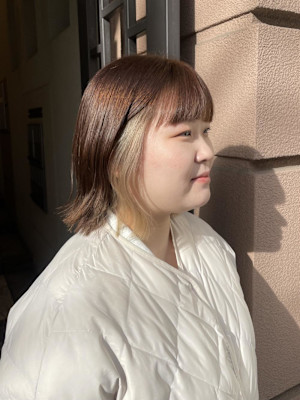 インナーカラー/ハイトーンベージュ/ポイントカラー