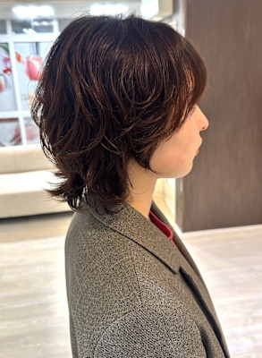 くせ毛風/パーマ/ウルフ/レイヤー