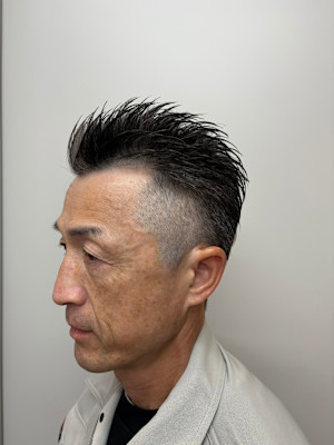 大人ショート×立ち上げスタイル