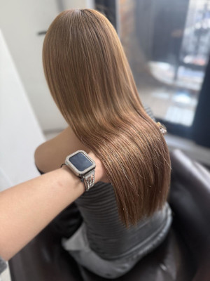 黒髪カタログ/クラゲヘアー/オリーブグレー/ココアベージュ