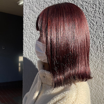 外ハネ✕ピンク