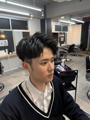  大宮/カット/短髪/毛流れ/センターパート