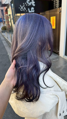 色落ちまできれいなラベンダーカラー