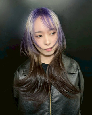 オーダーメイド　デザインカラー　ケアブリーチカラー　ウルフ