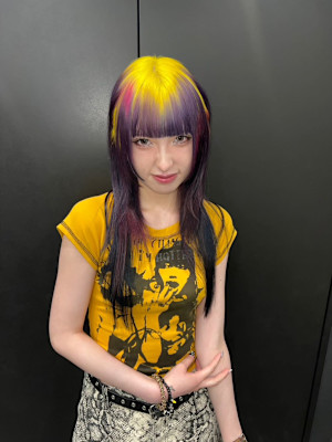 オーダーメイド　デザインカラー　ケアブリーチカラー　ウルフ