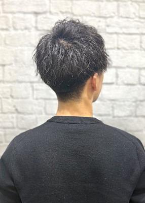 無造作ツーブロショート