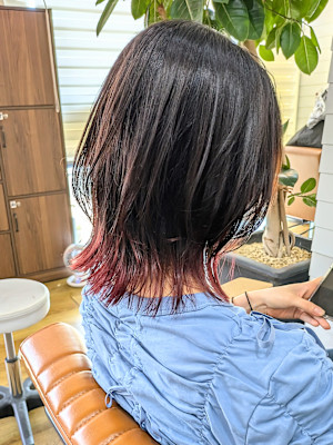 ミディアムレイヤーボブ