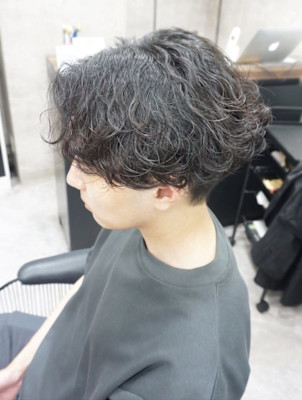 メンズカット/波巻きパーマ