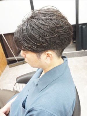 メンズカット/フェザーパーマ
