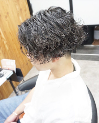 メンズカット/波巻きパーマ