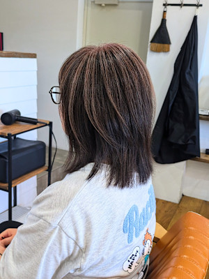 白髪ぼかしハイライト