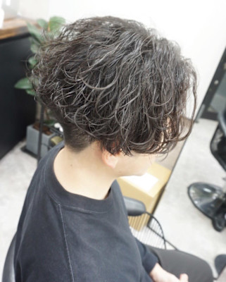 メンズカット/波巻きパーマ