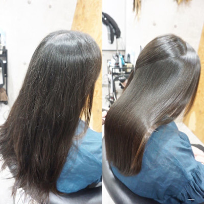 髪質改善縮毛矯正スタイル