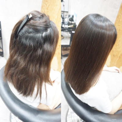 髪質改善縮毛矯正スタイル