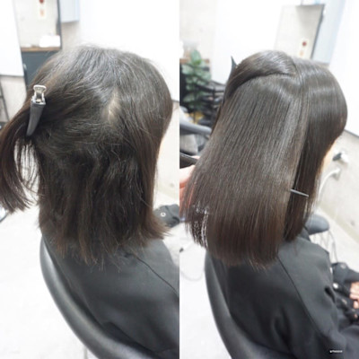 髪質改善縮毛矯正スタイル