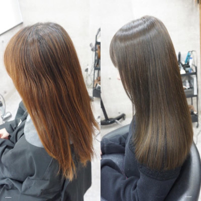髪質改善縮毛矯正スタイル