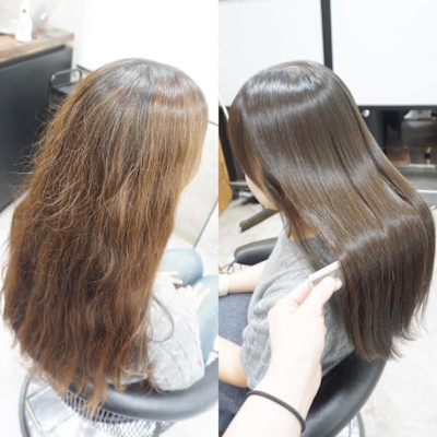 髪質改善縮毛矯正スタイル