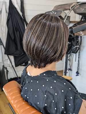 白髪ぼかしハイライト