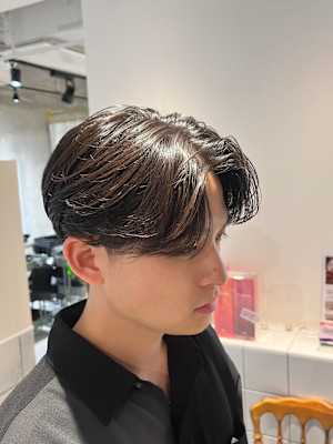 センターパート/ニュアンスパーマ/シースルーマッシュ/メンズ