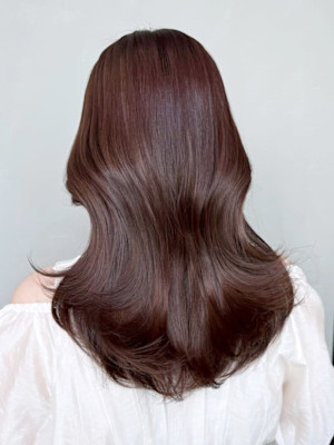 ミディアム韓国ヘア顔周りレイヤー_ba576711