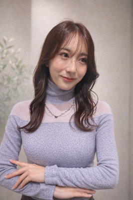 ラベンダーグレージュ/韓国風巻き