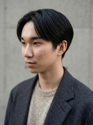 好感度No.1！大人ナチュラルセンターパート