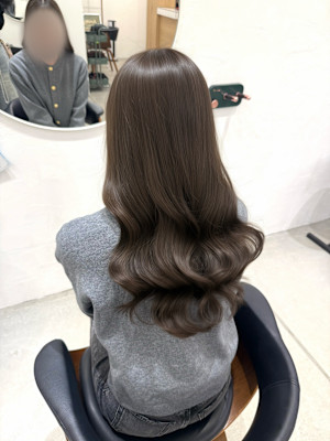 オリーブグレージュ/レイヤーカット