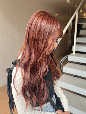 ピンクブラウンカラー