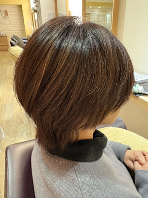 朝が楽！乾かすだけで決まるショートボブ