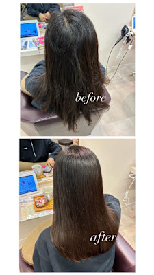 縮毛矯正×レイヤーカット