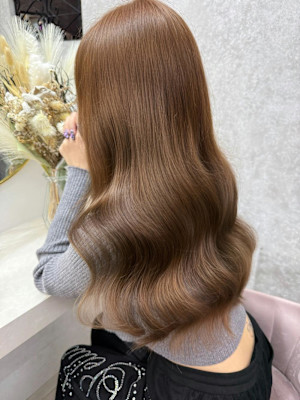 着物/大人ガーリー/似合わせカット/ミディアムレイヤーカット