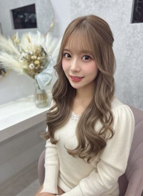 着物/大人ガーリー/似合わせカット/ミディアムレイヤーカット