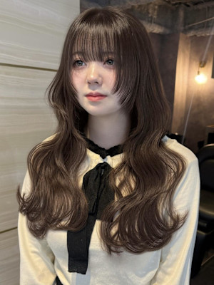 《巴結生》グレージュ/顔まわりレイヤー/大宮