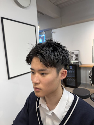 大宮/カット/短髪/毛流れ/センターパート