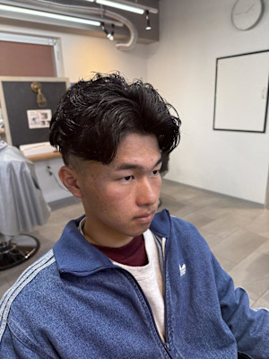 大宮/カット/短髪/毛流れ/センターパート