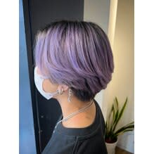 色落ちまで楽しめる◎ラベンダーパープル【メンズカットMENS