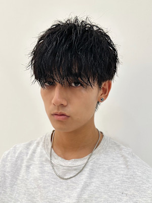 マッシュ×ツイストスパイラルパーマ