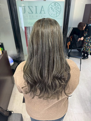 白髪ぼかしハイライト