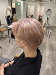 ピンクミルクティーメンズカラー/ブリーチ/池袋/メンズカット