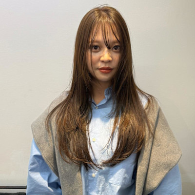 マロンベージュ×レイヤー