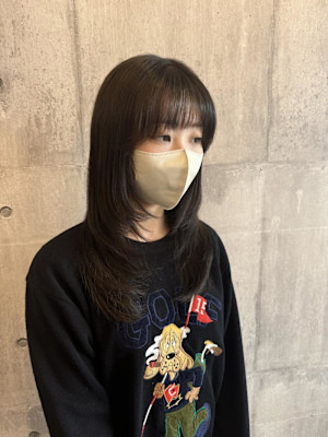 レイヤー+オリーブベージュ