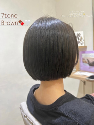 7toneブラウン×ぷつっとミニボブ○みれあ