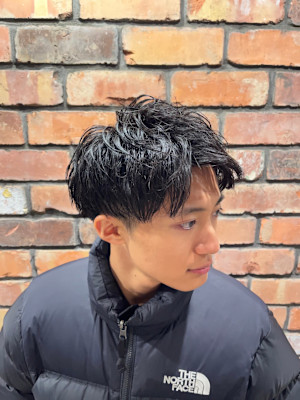 【マッシュ×ツイストスパイラル】ツーブロックで爽やかワイルド