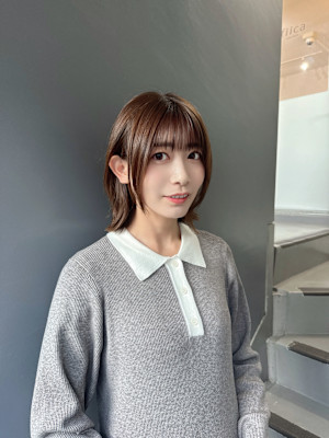 綺麗な艶髪スタイル　ボブレイヤー　