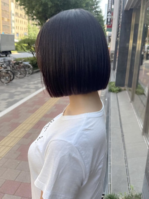 ストレートボブ/ぱつっとボブ/ワンレンボブ/ぱっつん前髪
