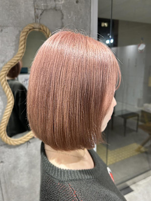 ピンクベージュブラウン