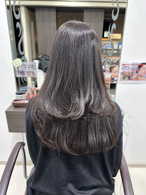 艶髪縮毛とレイヤー