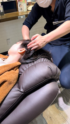 ✨ドライヘッドスパの様子✨