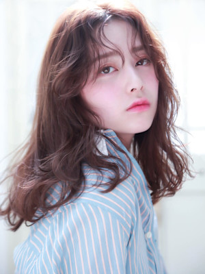 透明感3Dカラー×ウェーブモードロング